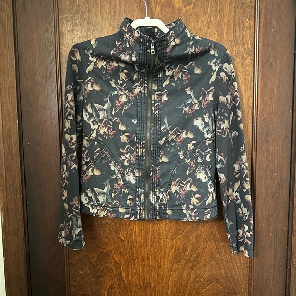 Anthropologie Marrakech Walsh Jacket Brown Motif Size S - Picture 3 of 6